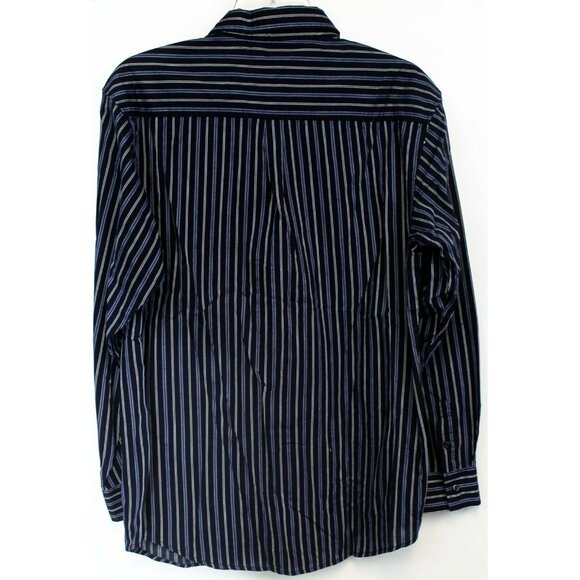 Nautica Button Down Blue Striped Shirt Collared Teen Big Boys 20 Reg Long Sleeve - Picture 6 of 11